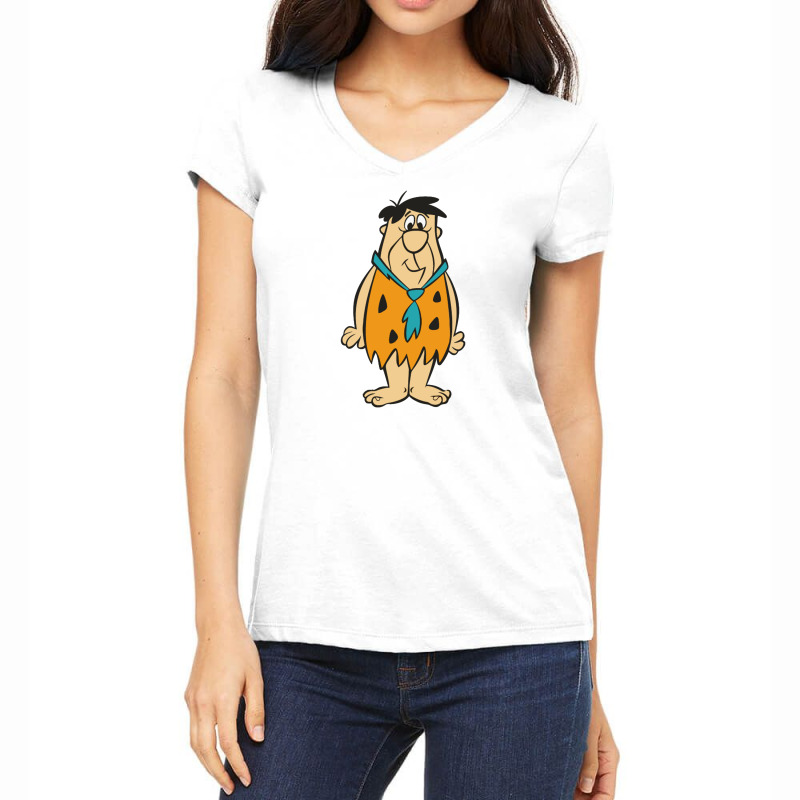 Flinstones Fred And Barney Women's V-Neck T-Shirt by mualimat | Artistshot