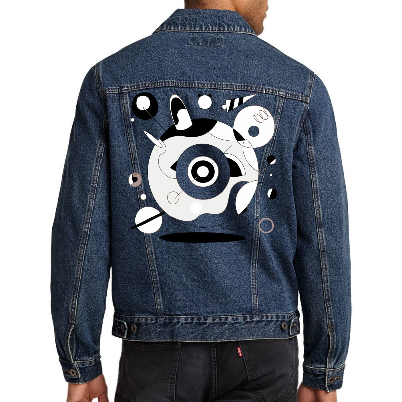 Mystic Geometry: A Dance Of Shapes And Shadows Men Denim Jacket by Bheindra | Artistshot