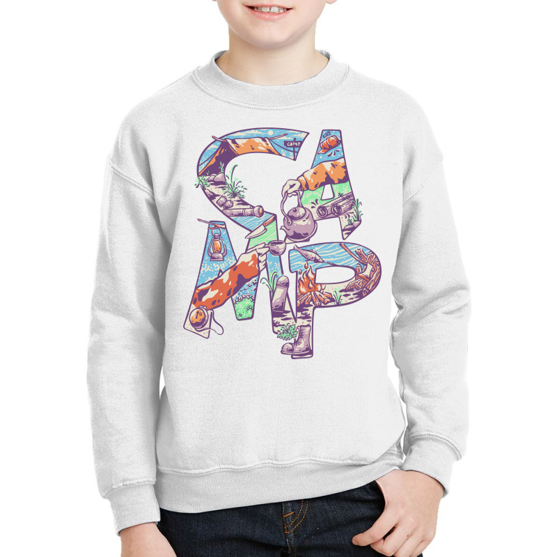 Camp Part Time Youth Sweatshirt by metalcozmic | Artistshot