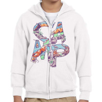 Camp Part Time Youth Zipper Hoodie | Artistshot