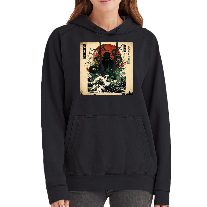 Cthulhu Wave Vintage Hoodie | Artistshot