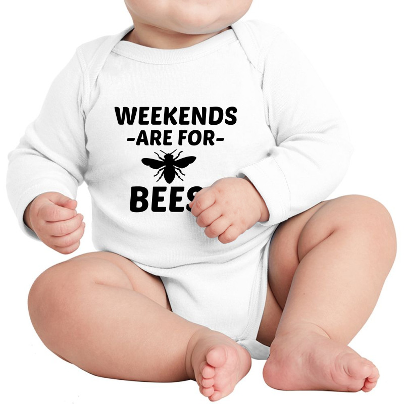 Bees Weekend Long Sleeve Baby Bodysuit | Artistshot