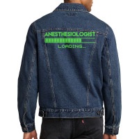 Anesthesiologist T  Shirt Anesthesiologist Loading... T  Shirt Men Denim Jacket | Artistshot