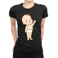 Standing Cute Baby Ladies Fitted T-shirt | Artistshot