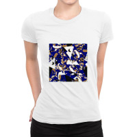 Sliced Oranges With Aromatic Cloves White Wood Texture Ladies Fitted T-shirt | Artistshot