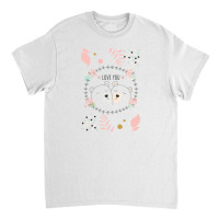 Happy Valentine's Love You With Animal Cute Classic T-shirt | Artistshot