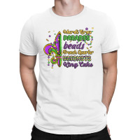 Mardi Gras Parades Beads French Quarter Beignets K T-shirt | Artistshot