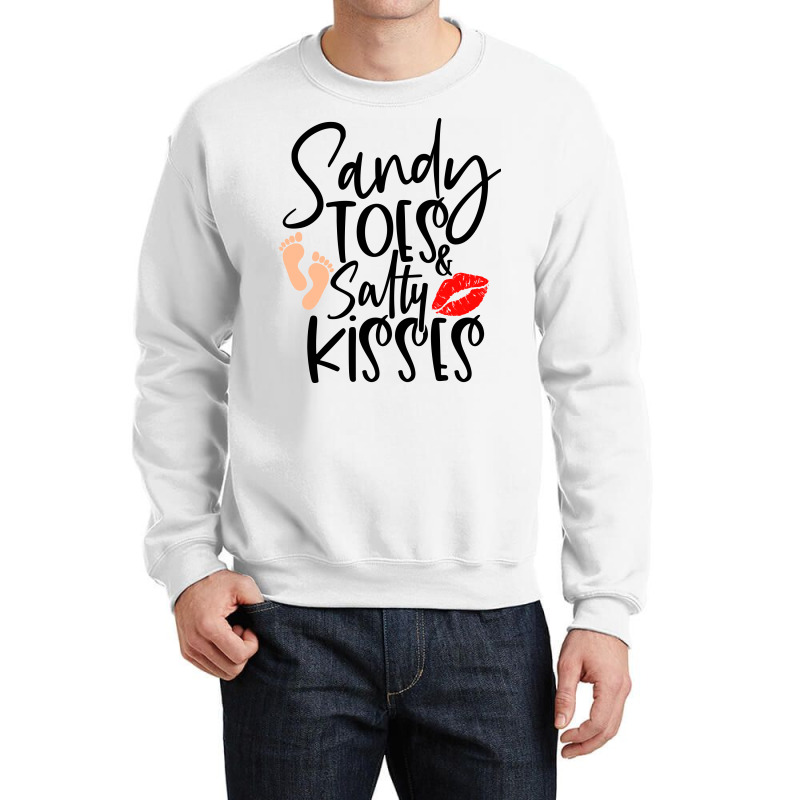 Sandy Toes & Salty Kisses Crewneck Sweatshirt | Artistshot