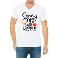 Sandy Toes & Salty Kisses V-neck Tee | Artistshot