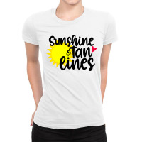 Sunshine & Tan Lines Ladies Fitted T-shirt | Artistshot