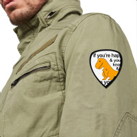 T Rex Clap Your Hands Classic Shield S Patch | Artistshot