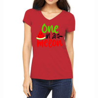 One In A Melon Women's V-neck T-shirt | Artistshot