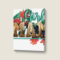 Girl Mama Portrait Canvas Print | Artistshot