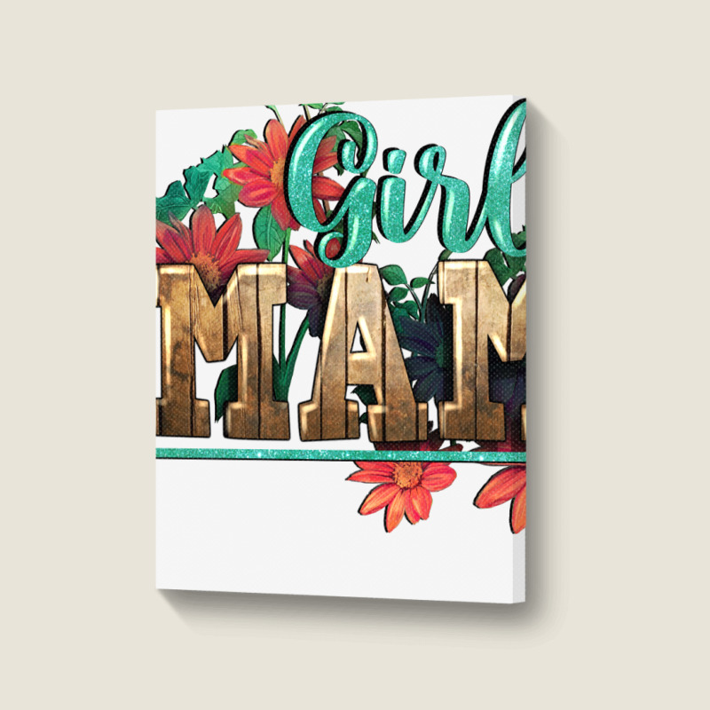 Girl Mama Portrait Canvas Print | Artistshot