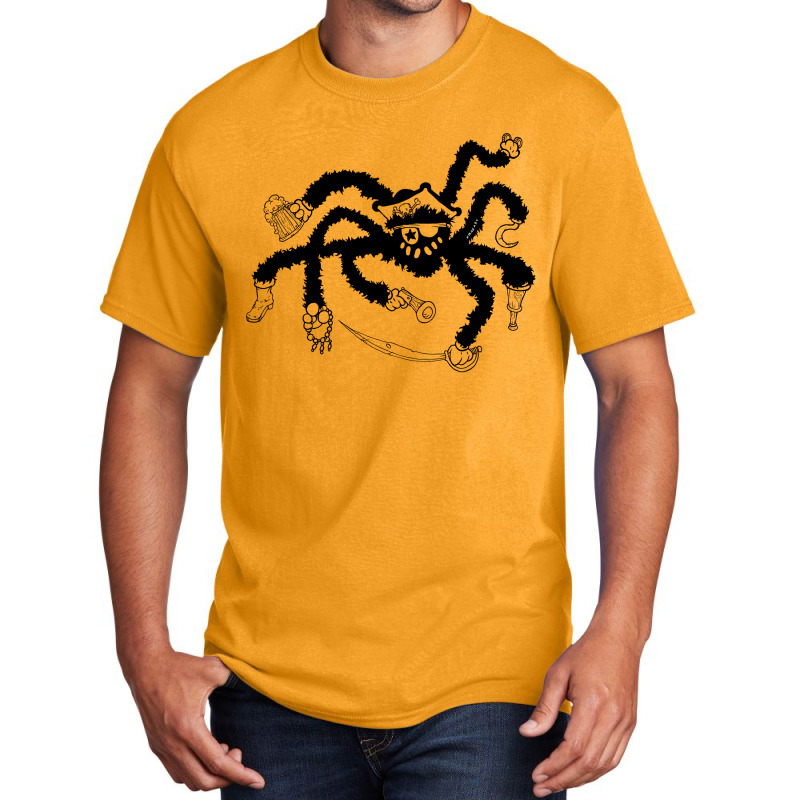 Pirate Spider: Retro Cartoon Basic T-shirt | Artistshot