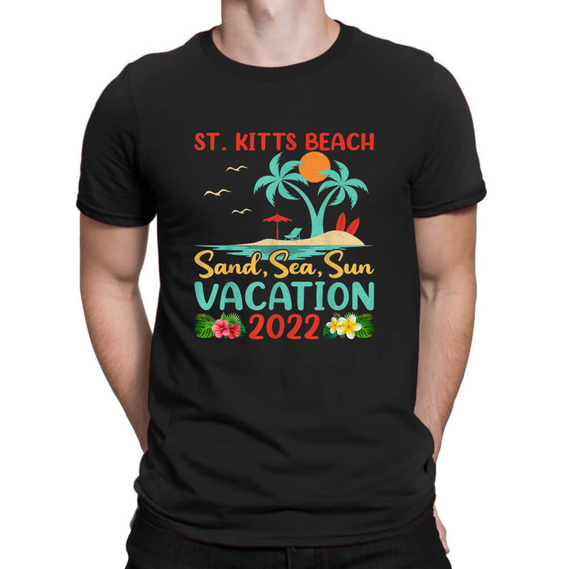 Beach Vacation 2022 Retro Lost Paradise St. Kitts Beach T-Shirt by Tiktify | Artistshot