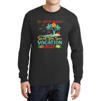 Beach Vacation 2022 Retro Lost Paradise St. Kitts Beach Long Sleeve Shirts | Artistshot