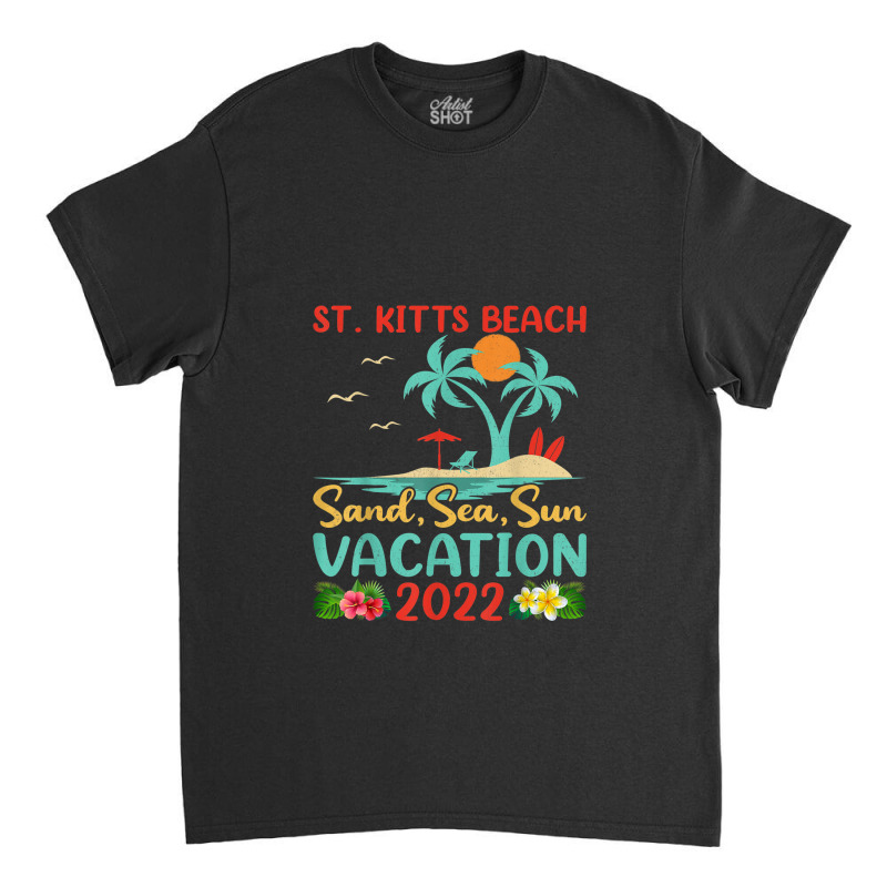 Beach Vacation 2022 Retro Lost Paradise St. Kitts Beach Classic T-shirt by Tiktify | Artistshot