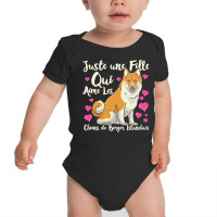 Dog Lover T  Shirt Icelandic Sheepdog Dog Gift Idea Baby Bodysuit | Artistshot