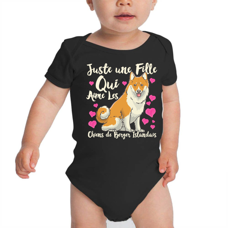 Dog Lover T  Shirt Icelandic Sheepdog Dog Gift Idea Baby Bodysuit by strongwhine | Artistshot