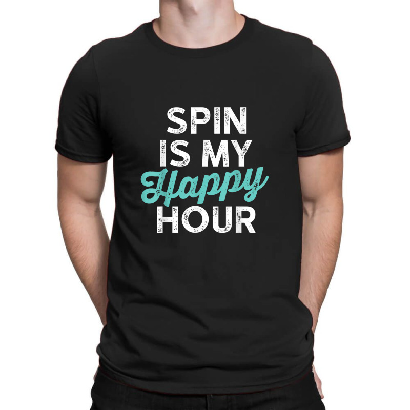 Spin Is My Happy Hour Fitness T-Shirt by Vivu991 | Artistshot