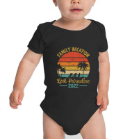 Family Vacation 2022 Palm Tree Vintage Lost Paradise Beach Premium Baby Bodysuit | Artistshot