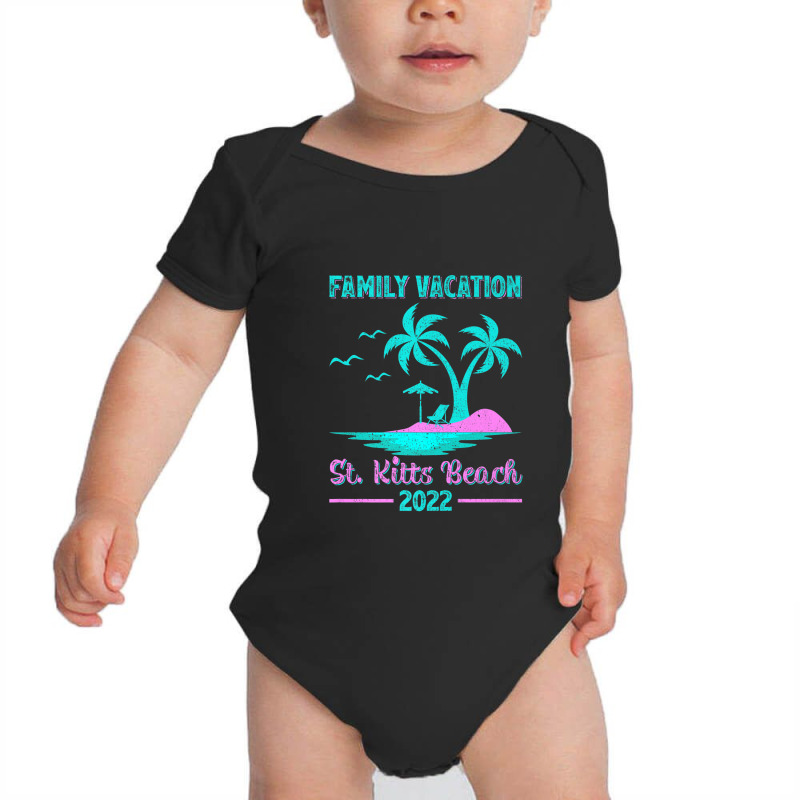 Family Vacation 2022 Vintage Lost Paradise St. Kitts Beach Premium Baby Bodysuit by Tiktify | Artistshot