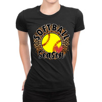 Softball Season Ladies Fitted T-shirt | Artistshot