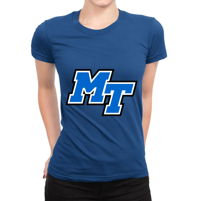 Middle Tennessee Blue Raiders Women's Basketball Ladies Fitted T-Shirt by LeCharlos | Artistshot