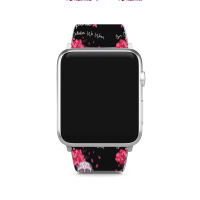 In October We Wear Pink Sugar Skull Moon Breast Cancer Apple Watch Band | Artistshot