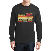 Family Vacation 2022 Vintage Retro Florida Clearwater Beach Premium Long Sleeve Shirts | Artistshot