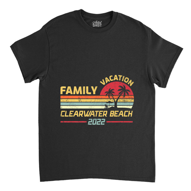 Family Vacation 2022 Vintage Retro Florida Clearwater Beach Premium Classic T-shirt by Tiktify | Artistshot