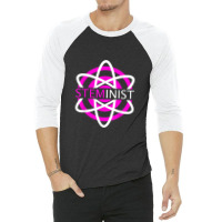 Steminist Women In Science Stem Atom 3/4 Sleeve Shirt | Artistshot