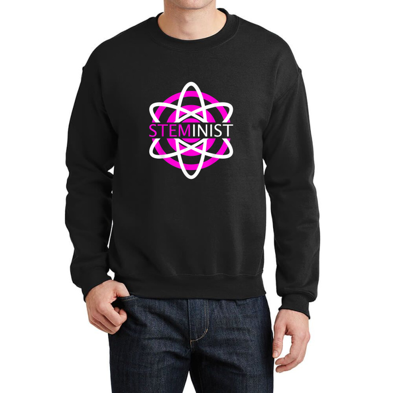 Steminist Women In Science Stem Atom Crewneck Sweatshirt | Artistshot