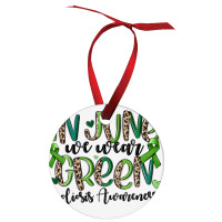 In June We Wear Green Scoliosis Awareness Ornament | Artistshot