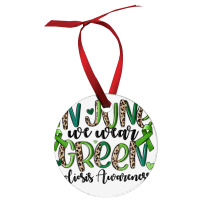 In June We Wear Green Scoliosis Awareness Ornament | Artistshot