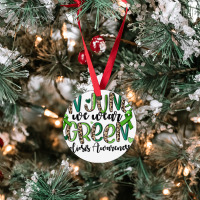 In June We Wear Green Scoliosis Awareness Ornament | Artistshot