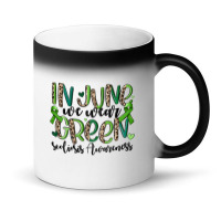 In June We Wear Green Scoliosis Awareness Magic Mug | Artistshot