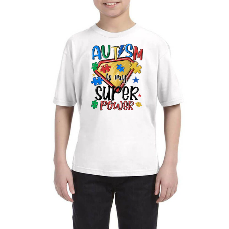 Autism Is My Super Power Youth Tee | Artistshot