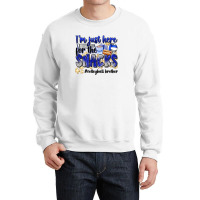 Im Just Here For The Snacks Volleyball Brother Crewneck Sweatshirt | Artistshot