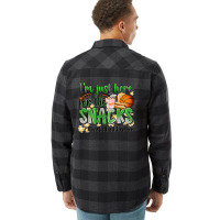 I'm Just Here For The Snacks #basketball Brother Flannel Shirt | Artistshot