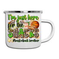 Im Just Here For The Snacks Basketball Brother Camper Cup | Artistshot