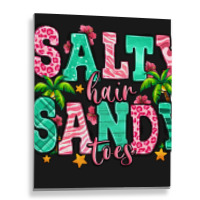 Salty Hair Sandy Toes Metal Print Vertical | Artistshot