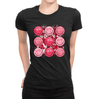 Valentine S Day Smile Face Ladies Fitted T-shirt | Artistshot