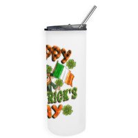 Happy St Patricks Day Skinny Tumbler | Artistshot