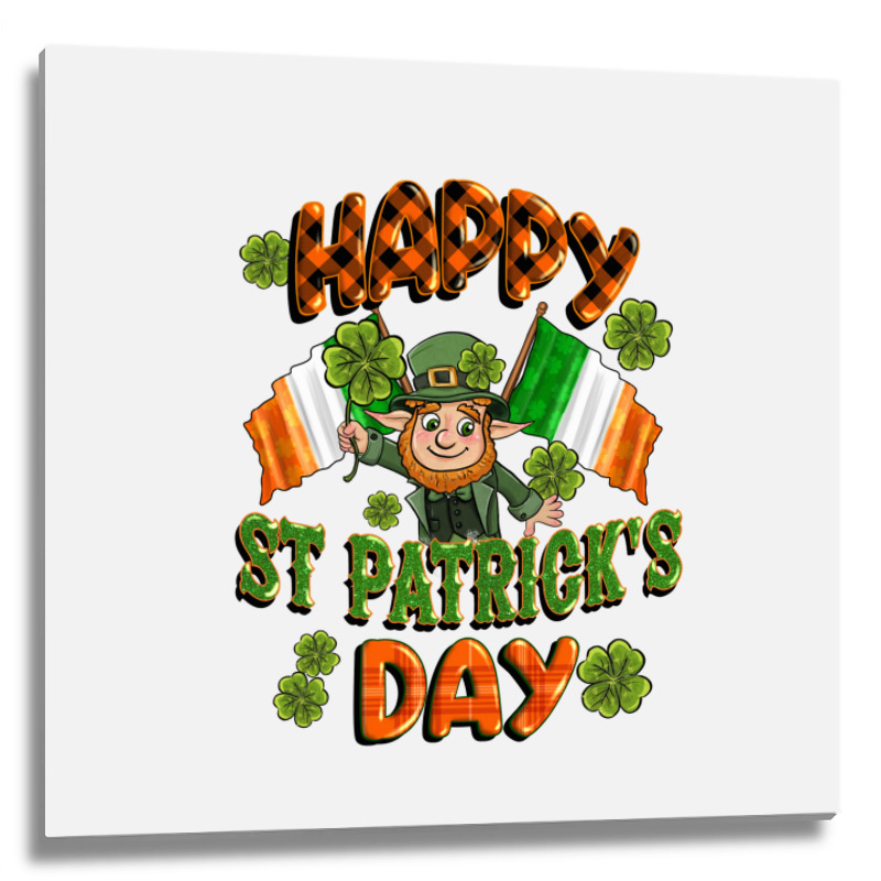 Happy St Patricks Day Metal Print Square | Artistshot