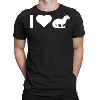 Marten T  Shirt I Love Marten Badger Lovers Sea Otter Badger T  Shirt T-shirt | Artistshot