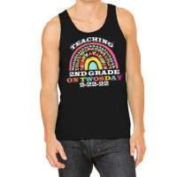 Great Vintage Second Grade On Twosday T  Shirtfunny Vintage Teaching 2 Tank Top | Artistshot