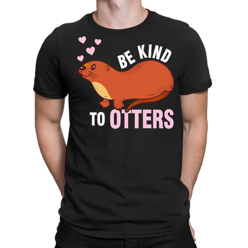 Otter T  Shirt Cute Otter Love Heart T  Shirtby T-shirt | Artistshot