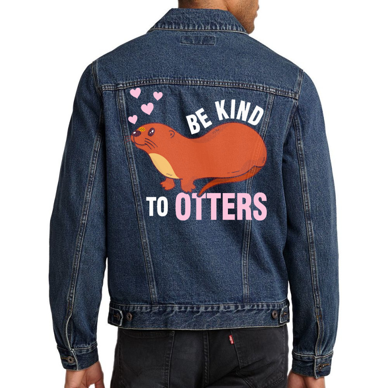 Otter T  Shirt Cute Otter Love Heart T  Shirtby Men Denim Jacket | Artistshot